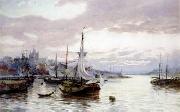 Seascape, boats, ships and warships. 17 unknow artist